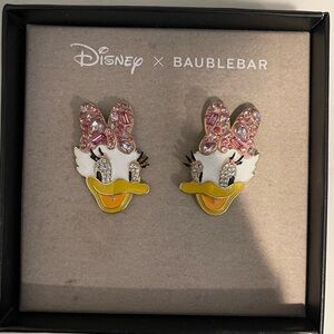 Disney X Baublebar Classic Daisy Duck Multicolor Crystal Sparkly Bow Earrings